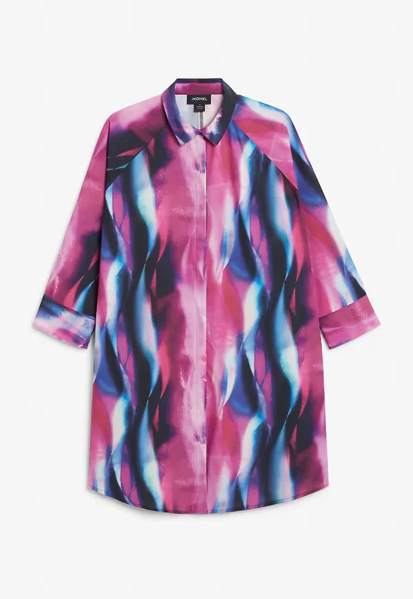 Oversized shirt dress - Pink