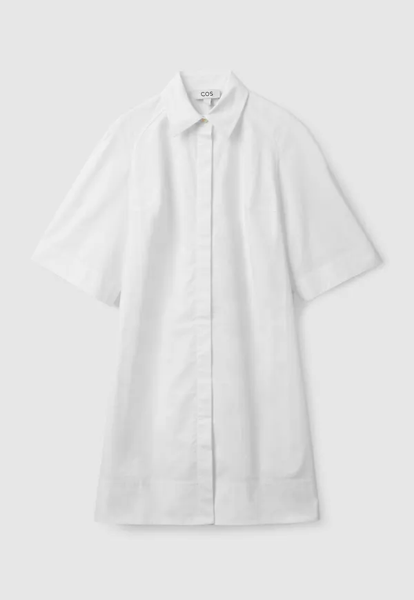 OVERSIZED SHORT-SLEEVED SHIRT DRESS