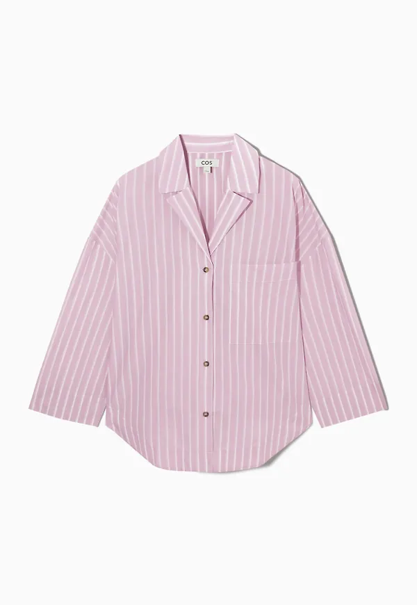 OVERSIZED STRIPED PYJAMA SHIRT