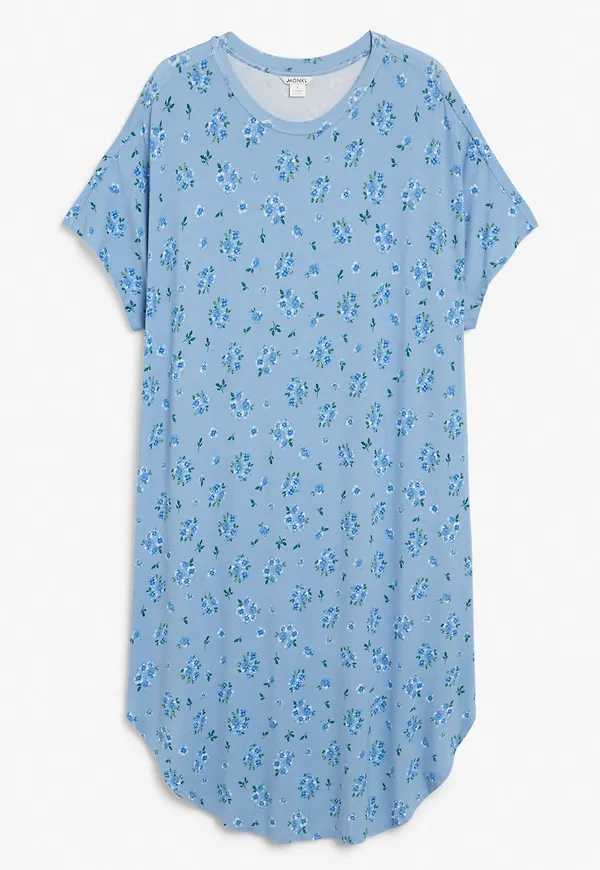 Oversized t-shirt dress - Blue