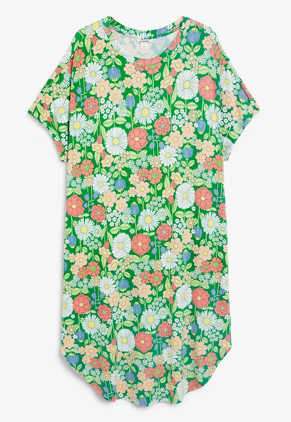 Oversized t-shirt dress - Green