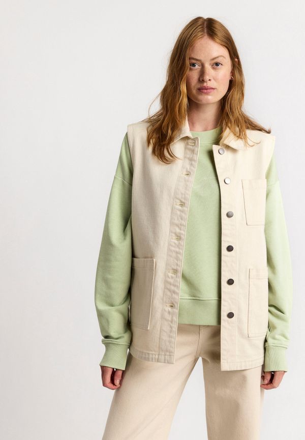 Oversized väst i twill