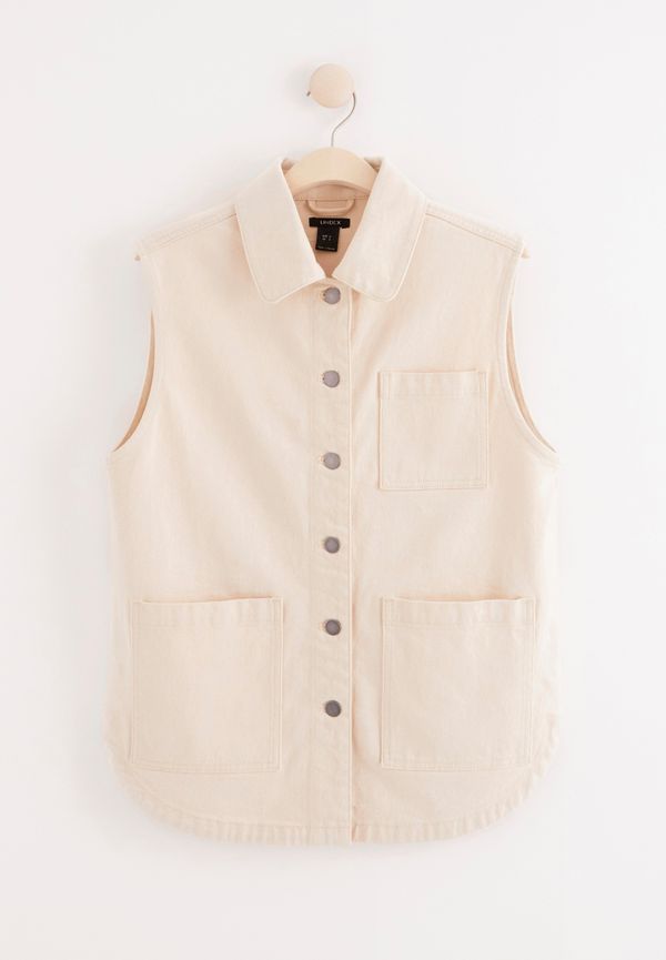 Oversized väst i twill