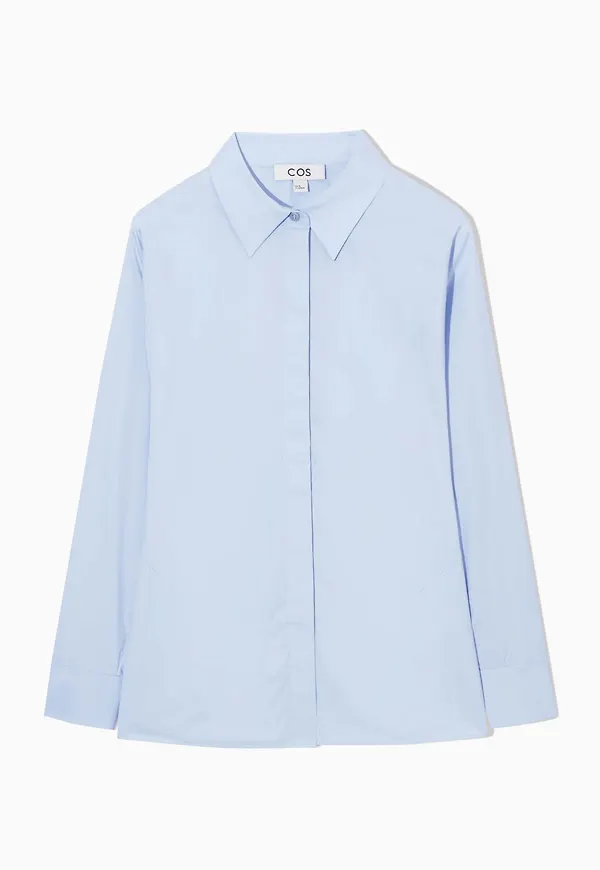 OVERSIZED WAISTED POPLIN SHIRT