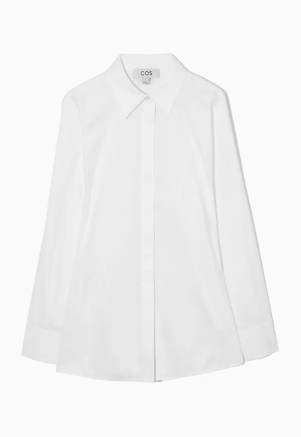 OVERSIZED WAISTED POPLIN SHIRT