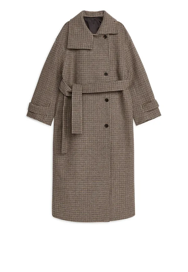 Oversized Wool Coat - Beige