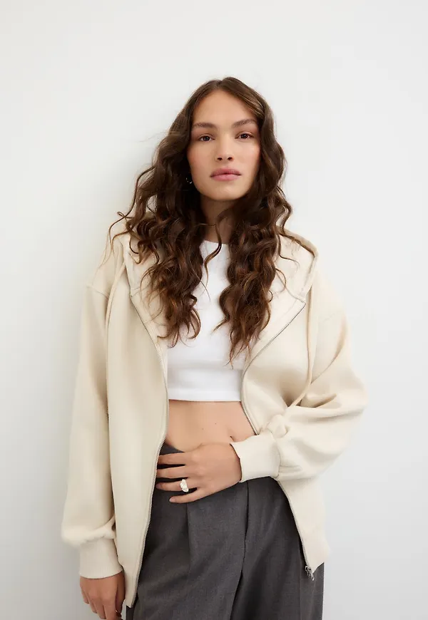 Oversized zip hoodie