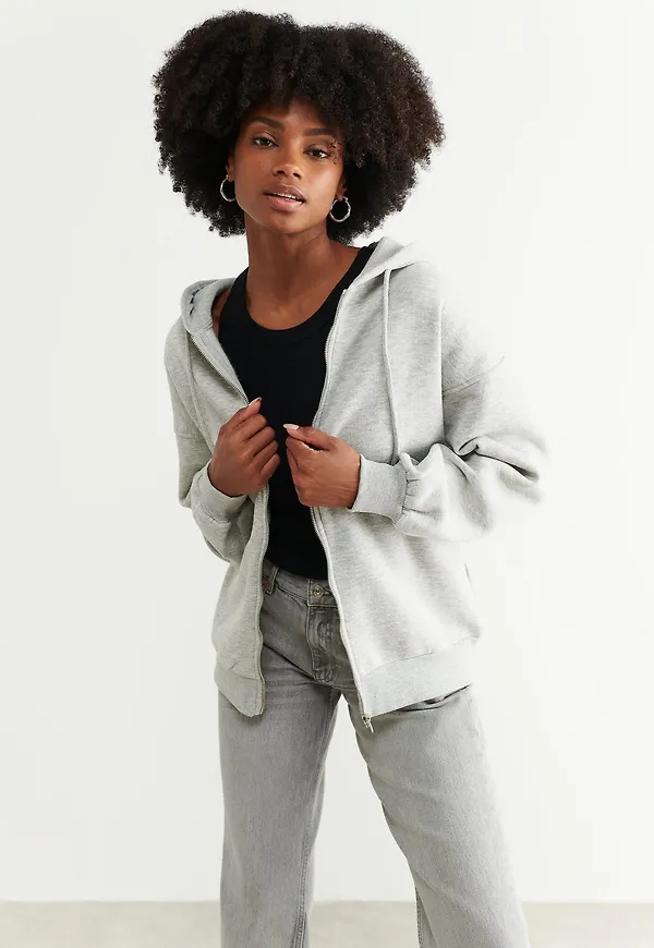 Oversized zip hoodie