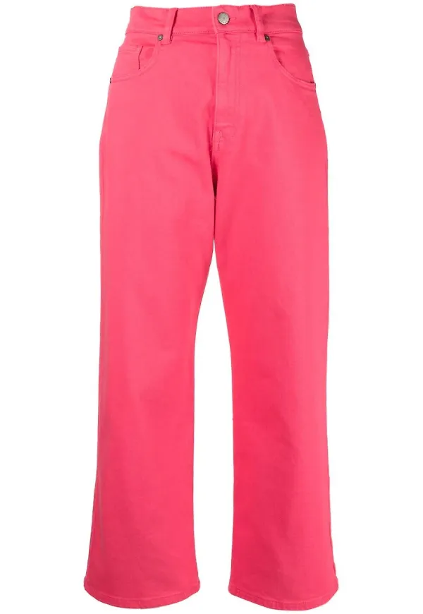 P.A.R.O.S.H. Cabare croppade byxor - Rosa