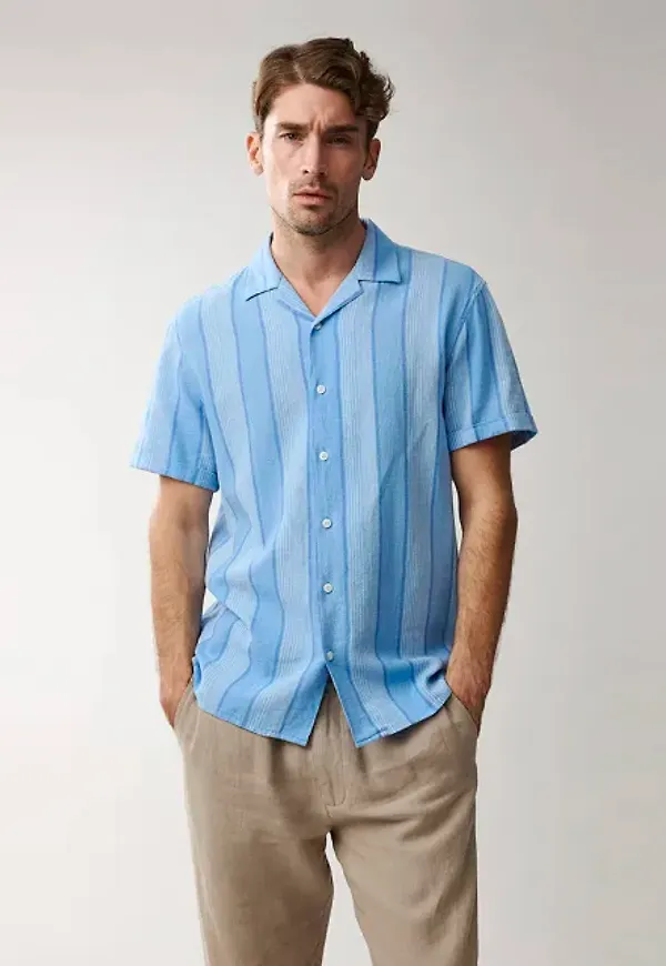 Pablo Cotton Linen Striped Shirt