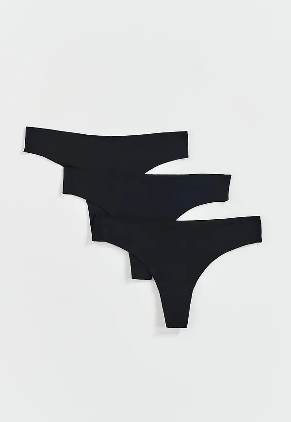3-pack invisible thong