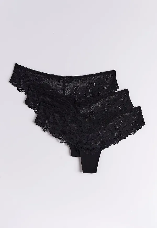 3-pack lace string