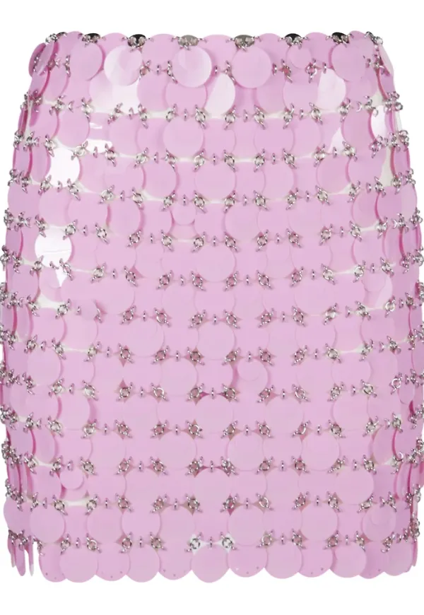Paco Rabanne Mini Skirt Rosa, Dam