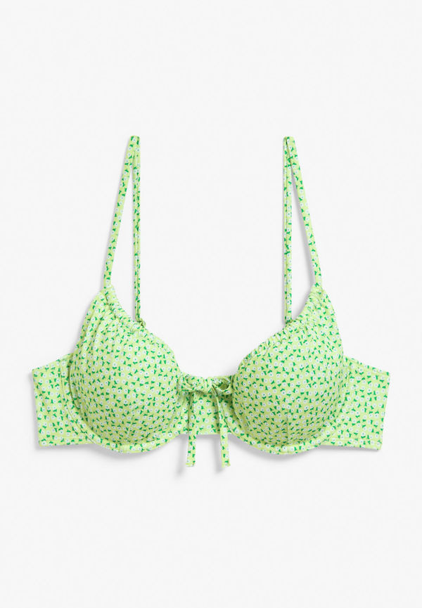 Padded bikini bra - Green