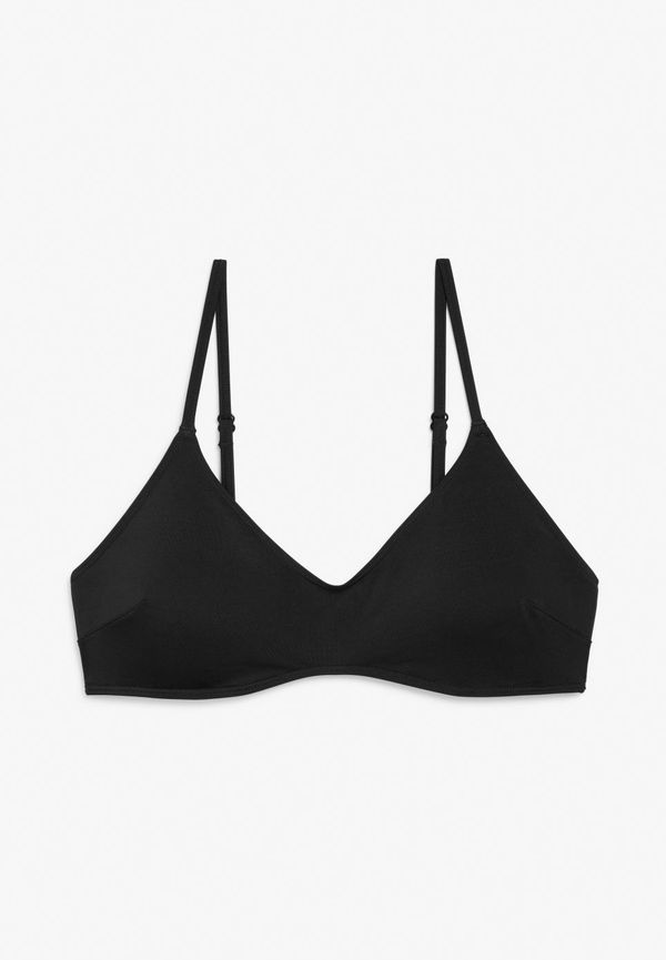 Padded bikini top - Black
