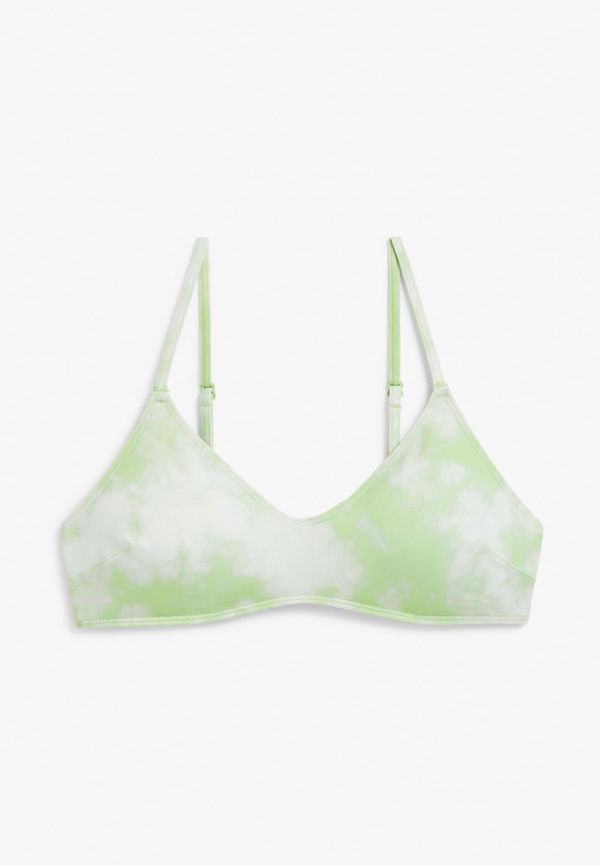 Padded bikini top - Green
