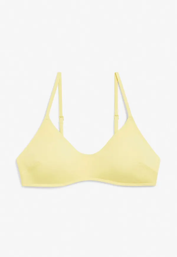 Padded bikini top - Yellow