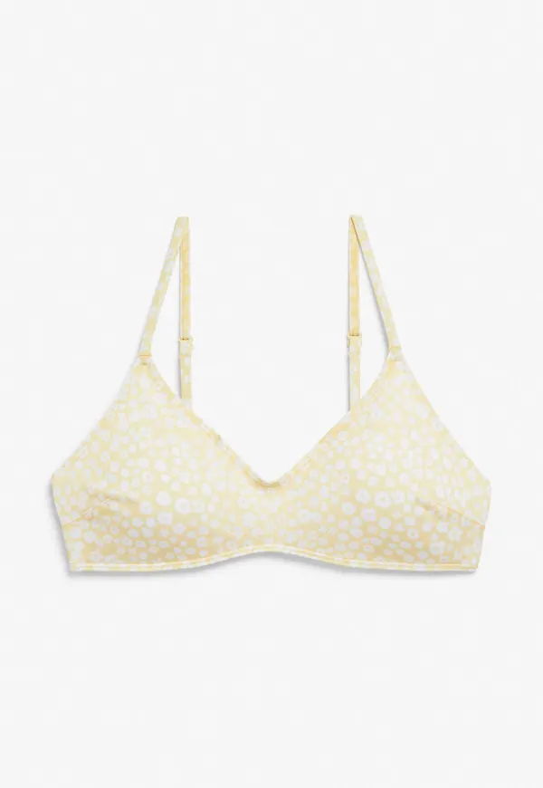 Padded bikini top - Yellow
