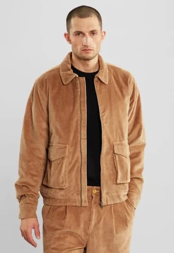 Padded Jacket Vallentuna Corduroy Tiger Brown