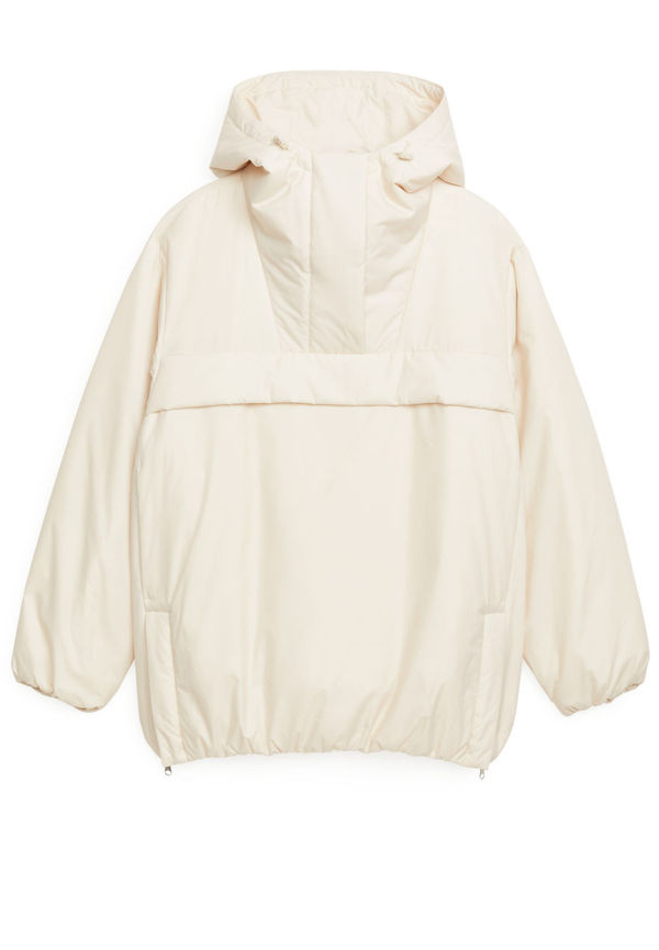 Padded Outdoor Anorak - Beige