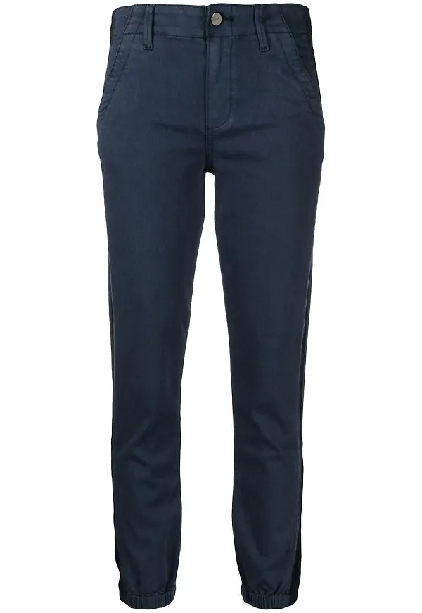 PAIGE Mayslide joggingbyxor i denim - Blå