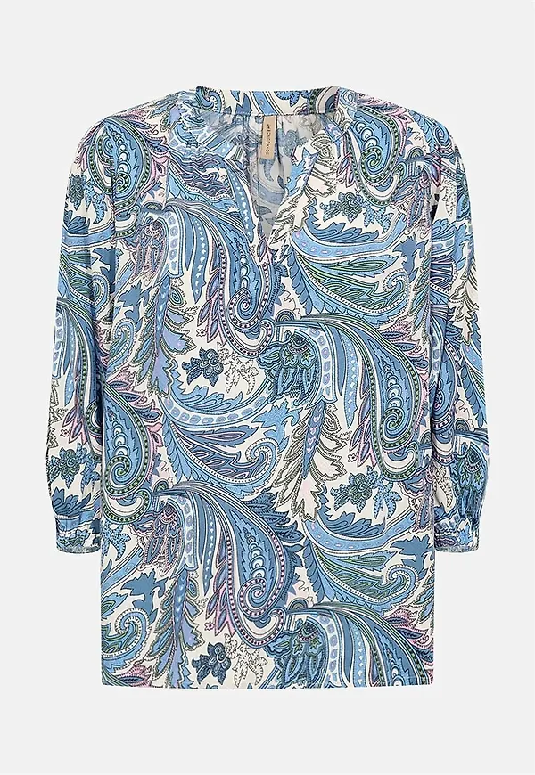 Paisleymönstrad blus Donia
