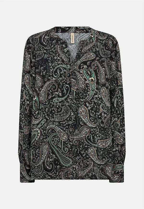 Paisleymönstrad blus Vica