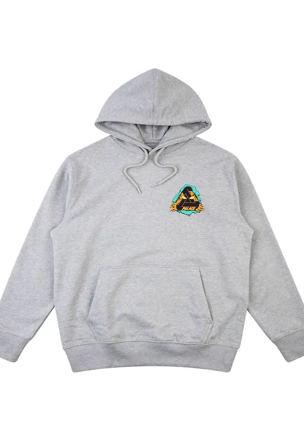 Palace Tri-Ripper hoodie - Grå