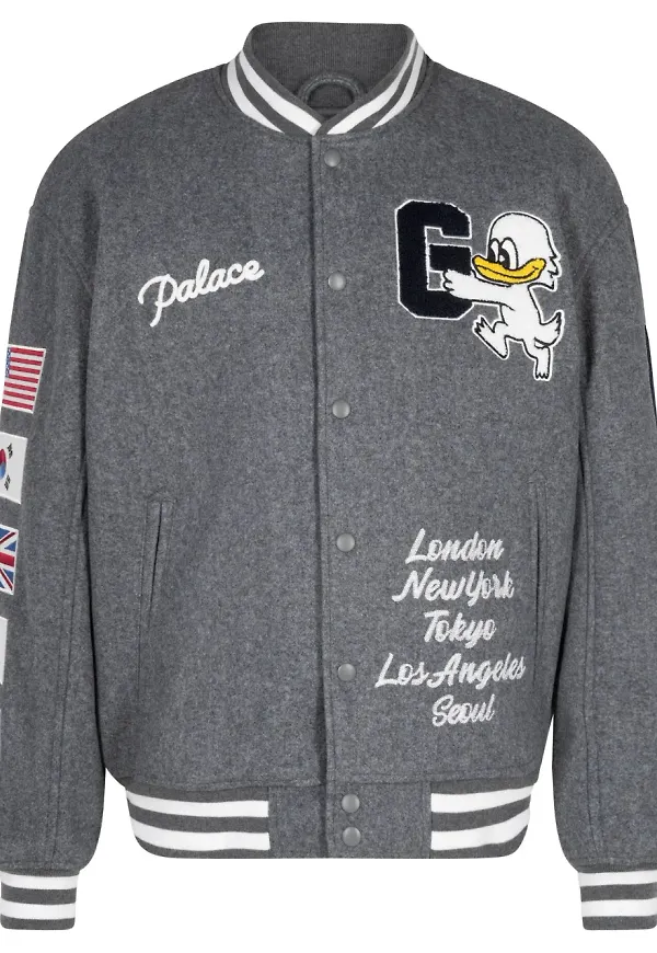 Palace x Gap collegejacka - Grå