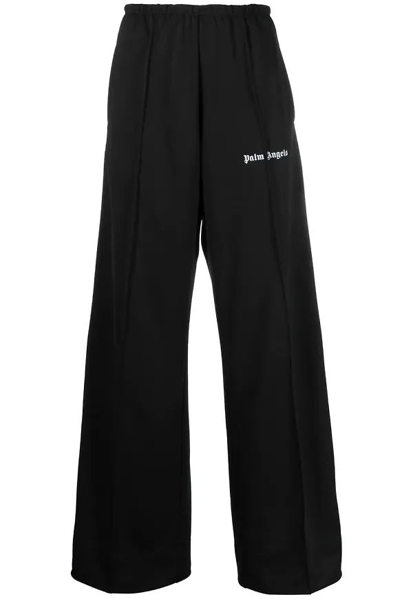 Palm Angels track byxor med sidorand och logotyp - Svart
