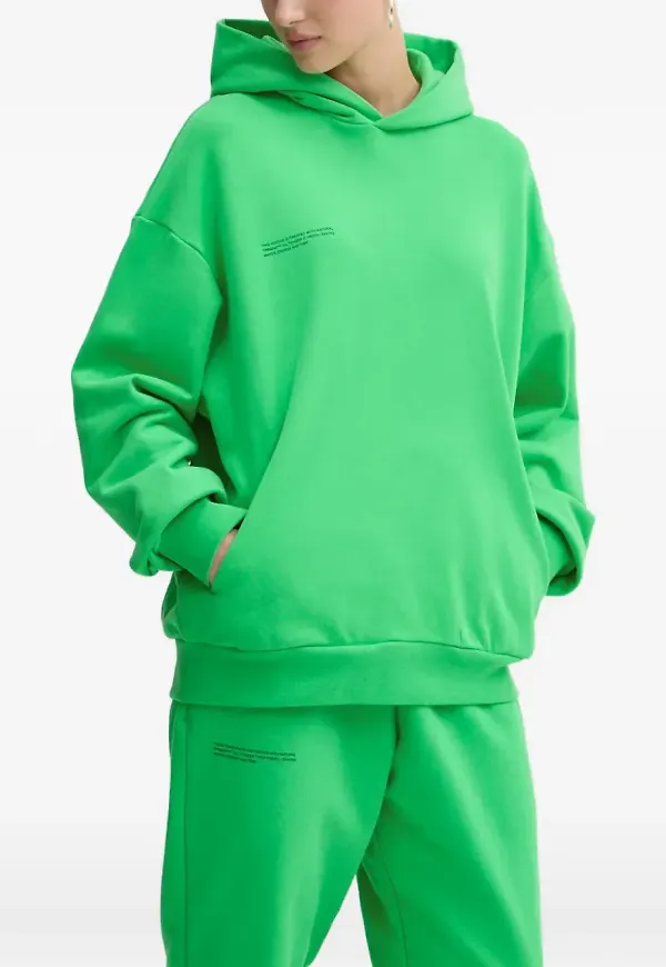 Pangaia Lettering hoodie - Grön