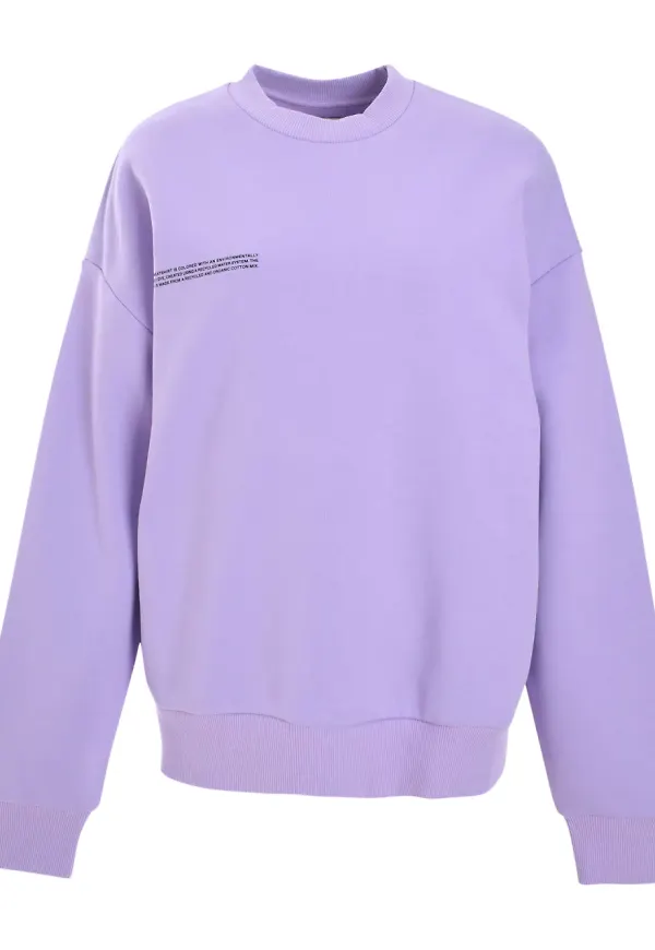 Pangaia sweatshirt med logotyp - Lila
