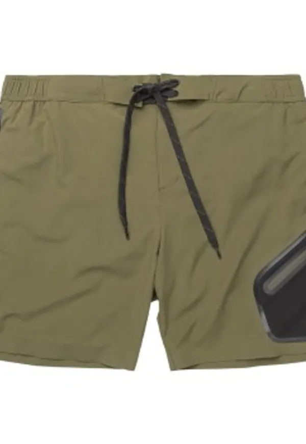 Panos Emporio Badbyxor Tech Boardshorts Mörkgrön polyamid X-Large Herr
