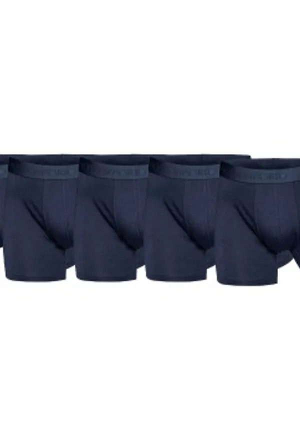 Panos Emporio Kalsonger 5P Bamboo Cotton Boxers Marin Small Herr