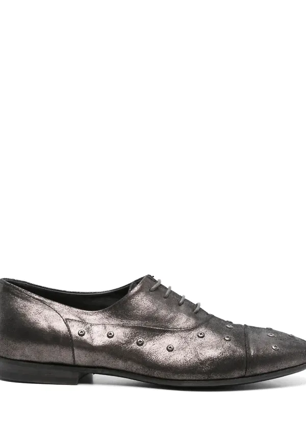 Pantanetti derbyskor i metallic - Grå