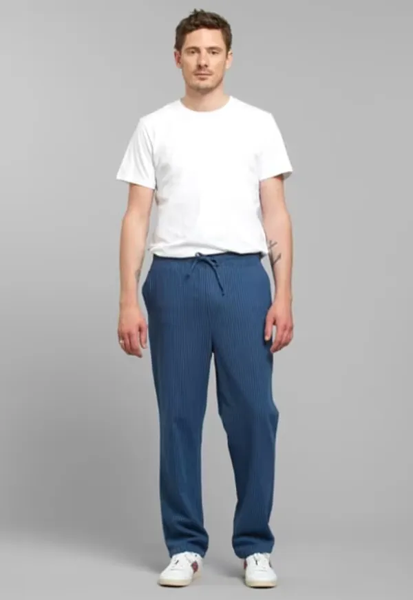 Pants Klitmoeller Work Stripe Dark Blue