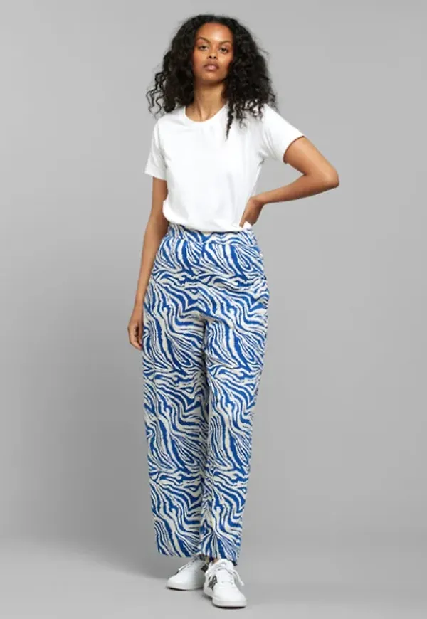 Pants Koster Zebra Blue