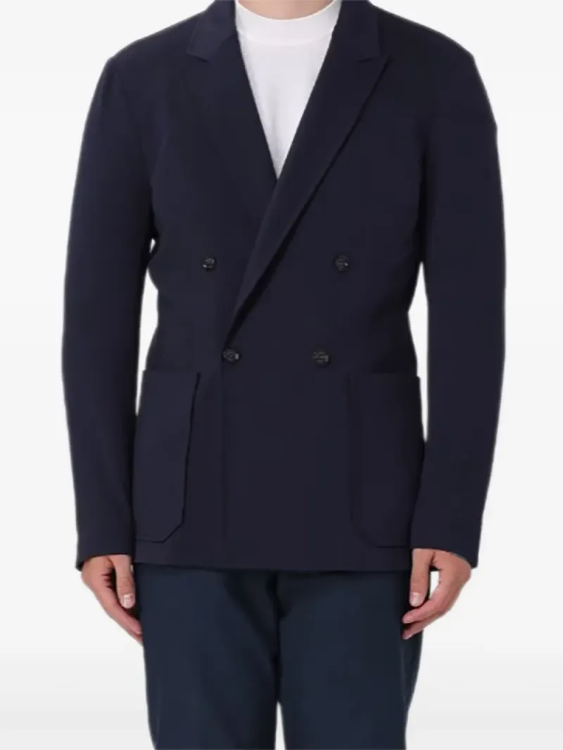 Paolo Pecora dubbelknäppt blazer - Blå