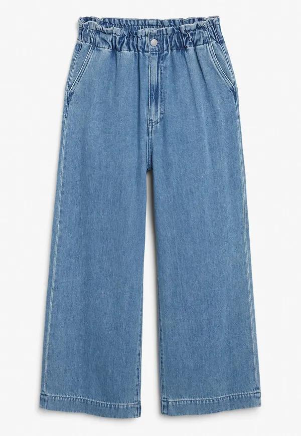 Paper bag waist jeans - Blue