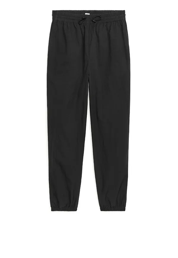 Paper Nylon Trousers - Black