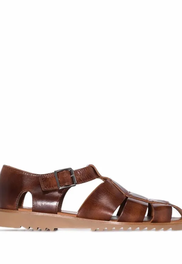 Paraboot lädersandaler - Brun