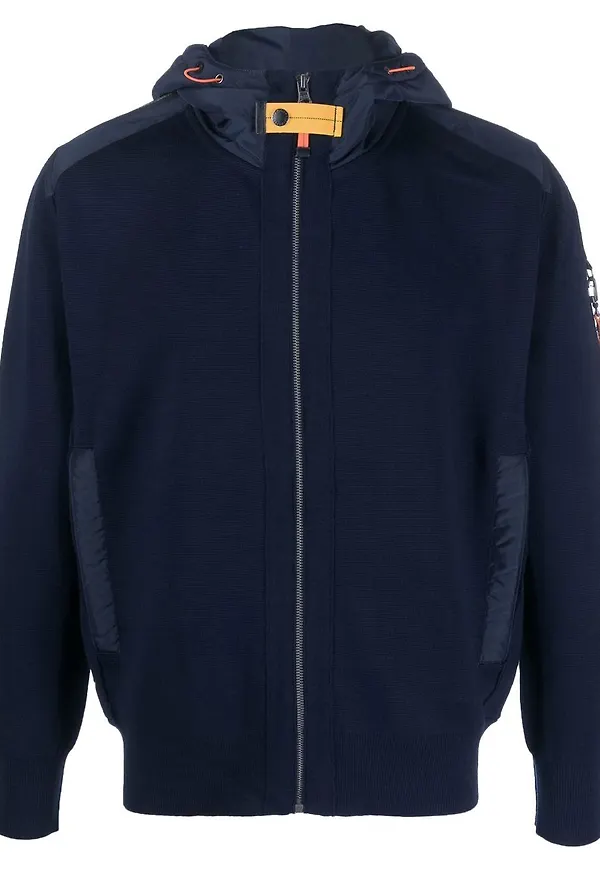 Parajumpers Dominic hoodie med dragkedja - Blå