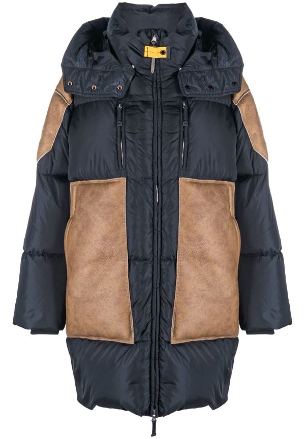 Parajumpers dunkappa med fårskinnspanel - Svart