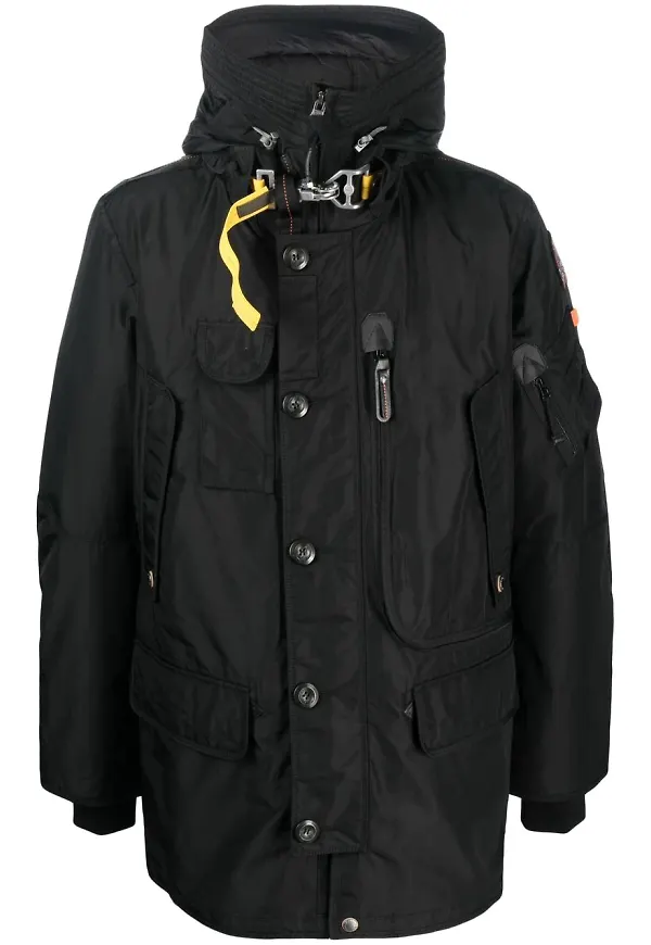 Parajumpers enkelknäppt rock med fickor - Svart