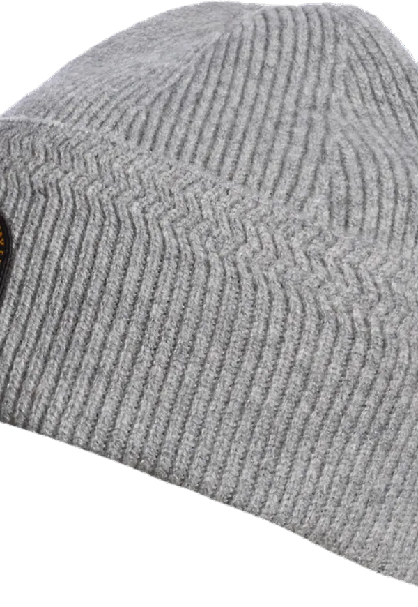 Parajumpers Garmo Knitted Beanie Ash Grey Melange