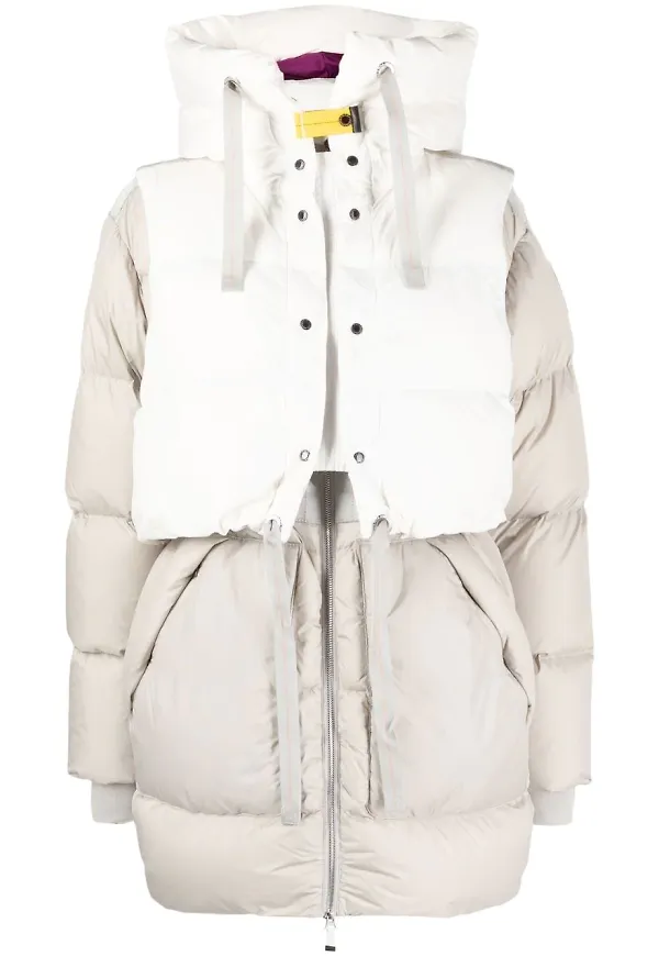 Parajumpers Jada vadderad kappa - Vit