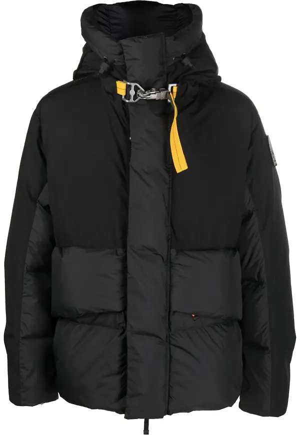 Parajumpers logo-patch padded jacket - Svart