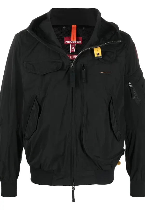 Parajumpers lättviktsjacka med huva - Svart