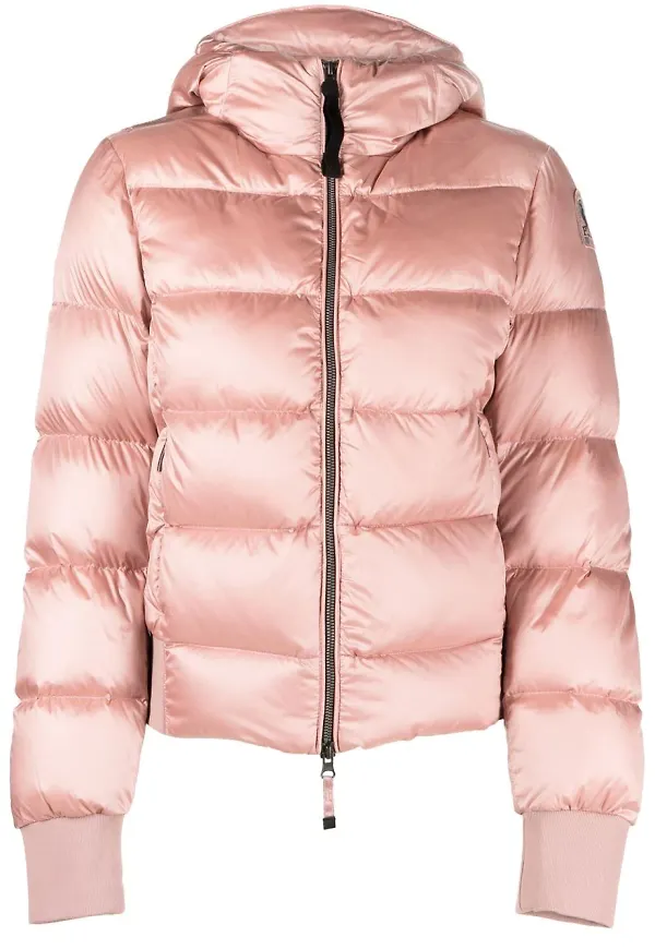 Parajumpers Mariah puffjacka med huva - Rosa