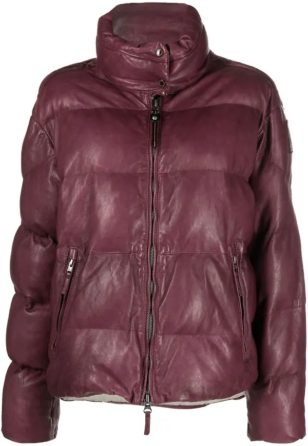 Parajumpers puffjacka i skinn - Lila